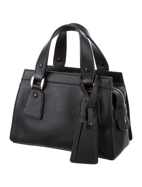 giorgio armani zip shoulder handbag